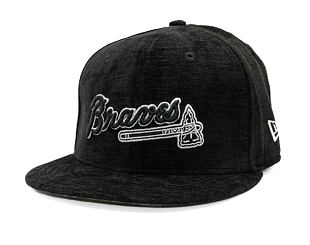 Kappe New Era - "MLB 59FIFTY Day - Velour" - Atlanta Braves - Black