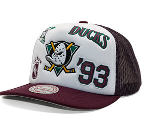 Kappe Mitchell & Ness - Gridlock Trucker Vntg - Anaheim Ducks - White