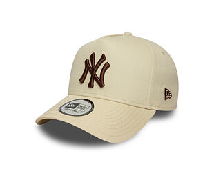 Kappe New Era - MLB League Essential 9FORTY A-Frame - NY Yankees - Cream / Auburn