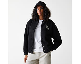 Damenjacke New Era - MLB Sherpa Bomber - LA Dodgers - Black