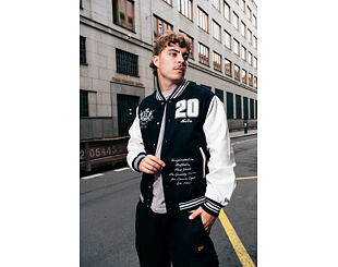 Jacke New Era - Patch Varsity Jacket - Black