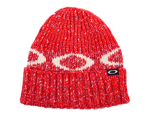 Oakley Haube - W. Ellipse Ribbed Beanie - Hibiscus Red