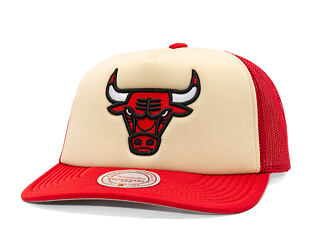 Kappe Mitchell & Ness - NBA Vintage Block Trucker - Chicago Bulls - Cream