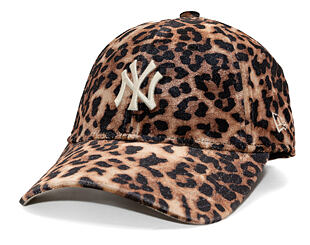 Damen Kappe New Era - MLB Womens Leo Velour 9FORTY - NY Yankees - Brown / Cream