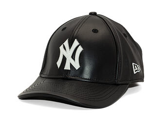 Kappe New Era - MLB IMAGE DROP - Leather 9FORTY M-CROWN - NY Yankees - Black