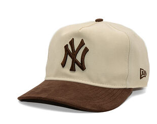 Kappe New Era - MLB Suede Visor 9FIFTY A-Frame - NY Yankees - Cream