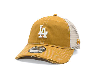 Kappe New Era - MLB Cotton Canvas Trucker 9TWENTY - LA Dodgers - Dusted Ochre