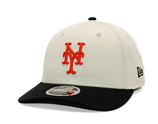 Kappe New Era - MLB Side Script 9FORTY M-CROWN - NY Mets - Cream / Black