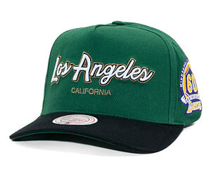Kappe Mitchell & Ness - NBA - La Script 2.0 - Los Angeles Lakers - Green/Black