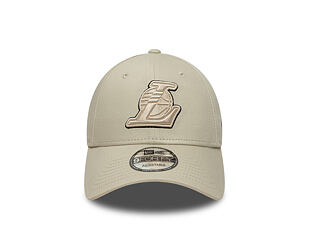 Kappe New Era - NBA Team Outline 9FORTY - LA Lakers - Stone / Black