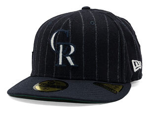 Kappe New Era - MLB Moon Cooperstown 59FIFTY - Colorado Rockies - White And Navy Pinstripe