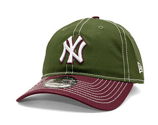 Kappe New Era - MLB "Seasonal 2 Tone" 9TWENTY - NY Yankees - Green / Burgundy
