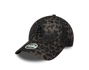 Damen Kappe New Era - MLB Cosy Leopard 9FORTY - LA Dodgers - Black