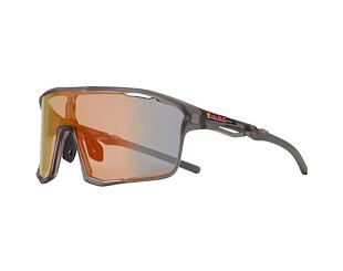 Sonnenbrille Red Bull SPECT - RUMBLE - Matt Black/Brown - Red Mirror