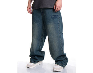 Hose Ed Hardy - Mens Fireball Dragon Dirty Wash Xxtra Denim Trousers Jeans - Green Tint