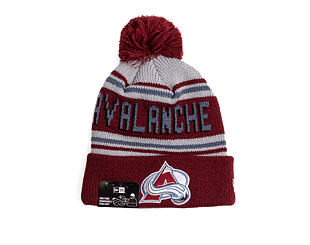Mütze New Era - NHL Evergreen Wordmark Pom Medium Knit - Colorado Avalanche - Team Color