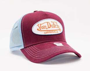 Kappe Von Dutch Boston Trucker Baumwoll-Twill Lila/Hellblau