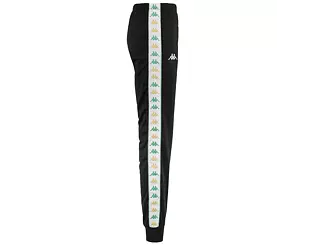 Damen Trainerhose Kappa 222 BANDA WRASTORIAI SLIM Black-White-Green Dusty