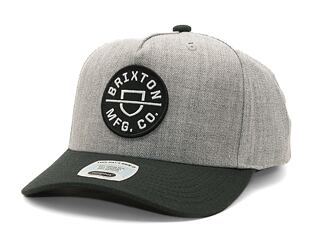 Kappe Brixton Crest C MP Snapback - Heather Grey/Black