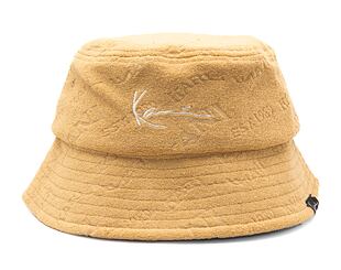Hut Karl Kani Signature Frottee Bucket Hat sand