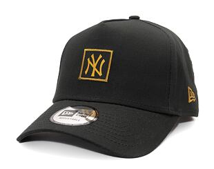 Kappe New Era - 9FORTY A-Frame MLB Metallic Patch - NY Yankees - Black / Gold