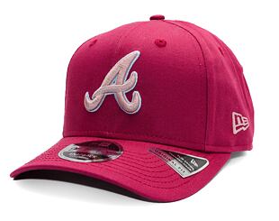 Kappe New Era - MLB World Series 9FIFTY Original Fit - Atlanta Braves - Burgundy / Pink
