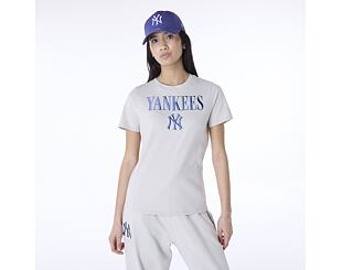Damen T-Shirt New Era - MLB Graphic Tee - NY Yankees - Stone