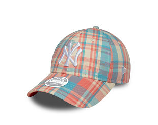 Damen Kappe New Era - MLB Check 9FORTY - NY Yankees - Pink Lift / White