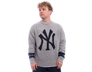 Strickpullover New Era - MLB Sweater Knit - NY Yankees - Heather Grey