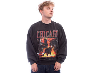 Pullover New Era - NBA Washed Graphic Crewneck - Chicago Bulls - Black