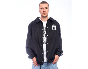 Jacke New Era - Wool Coaches Jacket - NY Yankees - Black / White