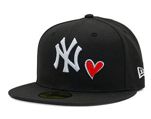 Kappe New Era - MLB Team Heart 59FIFTY - NY Yankees - Black / Scarlet