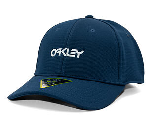 Kappe Oakley - 6 Panel Stretch Metallic Hat - Abyss/White