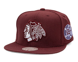 Kappe Mitchell & Ness - NHL Fashion Basic Snapback - Chicago Blackhawks - Dark Purple