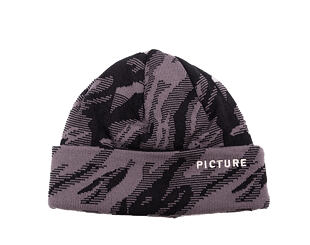 Mütze Picture - Ribbing - Black