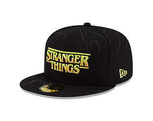 Kappe New Era - All Over Vines 59FIFTY - Stranger Things - Black