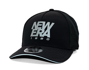 Kappe New Era - Branded Reflective 9FORTY M-CROWN A-Frame Trucker - Black
