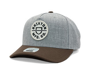 Kappe Brixton - Crest C Mp Snapback - Heather Grey/Pinecone Brown
