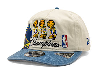 Kappe New Era - NBA "Hardwood Classic Champions" 19TWENTY - Golden State Warriors - Chrome White / T