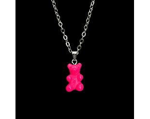 Kette Fainz - Mono Bear Chain - Pink Mono