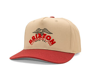 Kappe Brixton - Brixton Banner Snapback - Whitecap/Dark Brick