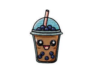 Bügelbild Monoquick - Bubble Tea 6,4 x 3,9 cm