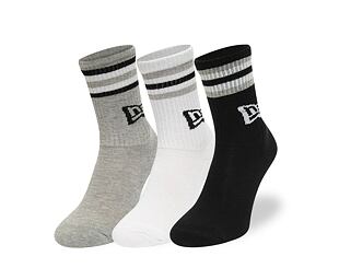 Socken New Era Retro stripe Crew 3Pack