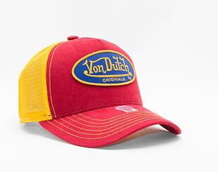 Kappe Von Dutch Boston Trucker Cotton Twill Red/Yellow