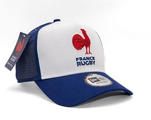 Kappe New Era - 9FORTY Trucker Essential - French Federation Of Rugby - White