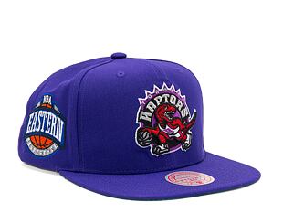 Kappe Mitchell & Ness NBA Conference Patch Snapback Hwc Toronto Raptors Lila