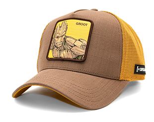 Kappe Capslab Marvel Trucker - Groot - Wood Brown