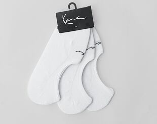Socken Karl Kani Signature Invisible Socks 3 Pack white