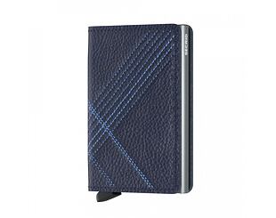 Geldbörse Secrid Slimwallet Stitch Linea - Navy