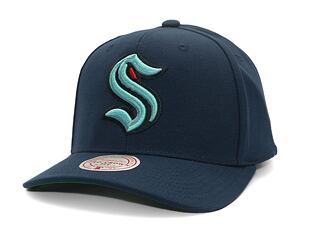 Kappe Mitchell & Ness - Team Ground 2.0 Pro Snapback - Seattle Kraken - Navy